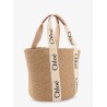 Woody raffia shoulder bag