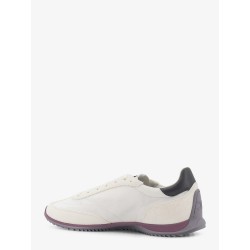Racer nylon and suede sneakers