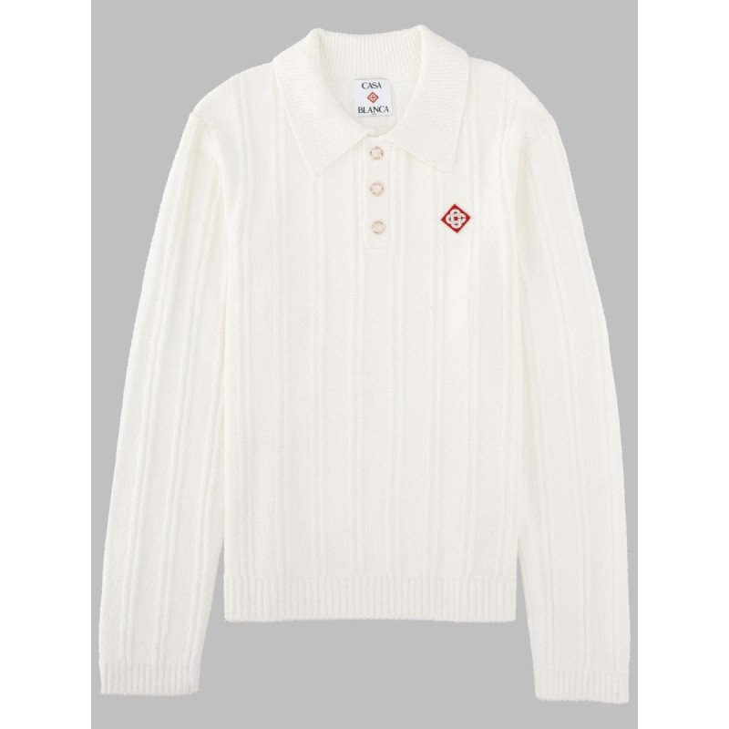 POLO A MANICA LUNGA IN BOUCLÉ