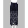 GONNA MIDI IN PIZZO E JERSEY
