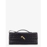 Andiamo Leather Clutch with Intrecciato Pattern