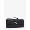 Andiamo Leather Clutch with Intrecciato Pattern