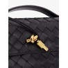 Andiamo Leather Clutch with Intrecciato Pattern