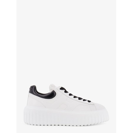 Low-top leather H-stripes sneakers