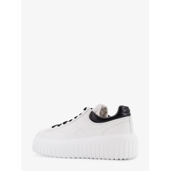 Low-top leather H-stripes sneakers