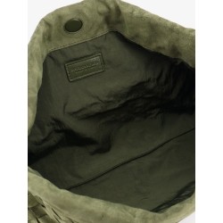 Suede Giorno shoulder bag with Intrecciato pattern