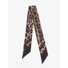 Silk bandeau with animal print
