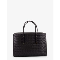 Barbara leather handbag with Intrecciato motif