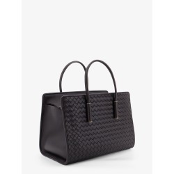 Barbara leather handbag with Intrecciato motif