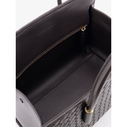 Barbara leather handbag with Intrecciato motif