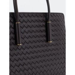 Barbara leather handbag with Intrecciato motif
