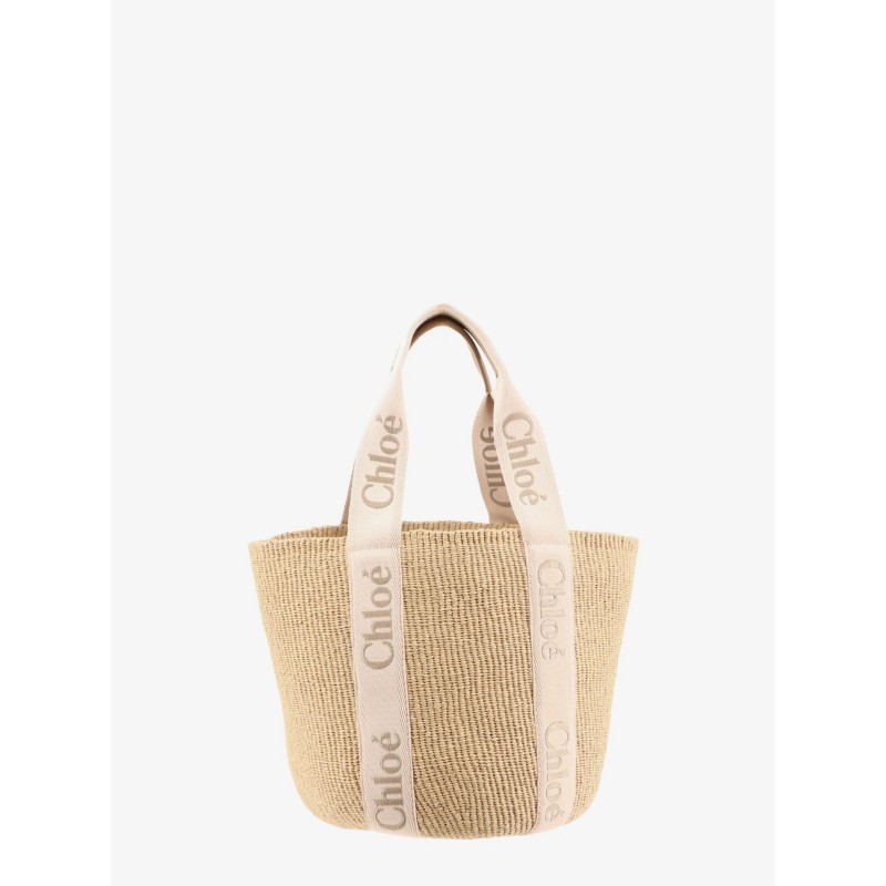 Woody raffia shoulder bag