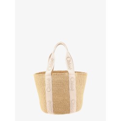 Woody raffia shoulder bag