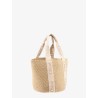 Woody raffia shoulder bag