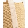 Woody raffia shoulder bag