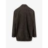 Oversize wool and linen blend blazer