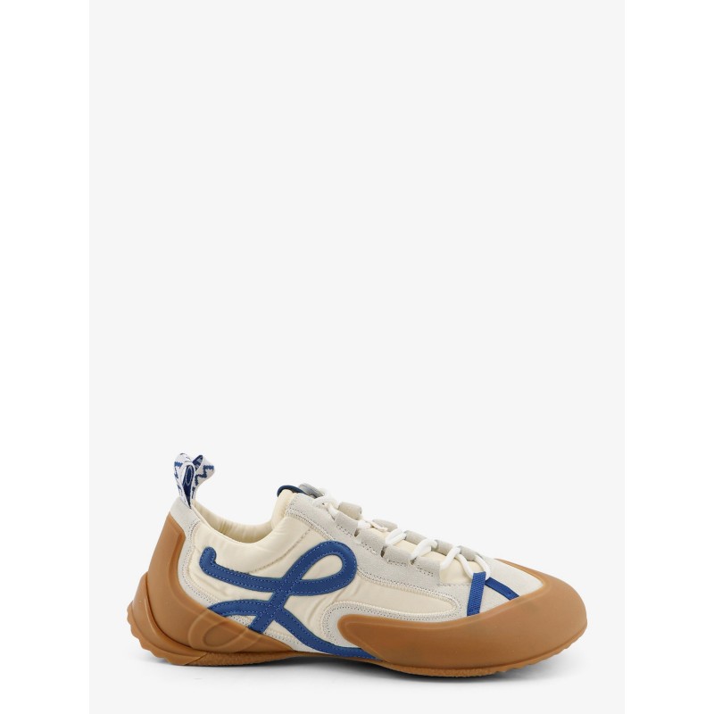 Grip nylon and suede sneakers with contrasting logo on the side