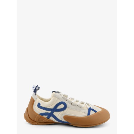 Grip nylon and suede sneakers with contrasting logo on the side