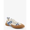 Grip nylon and suede sneakers with contrasting logo on the side