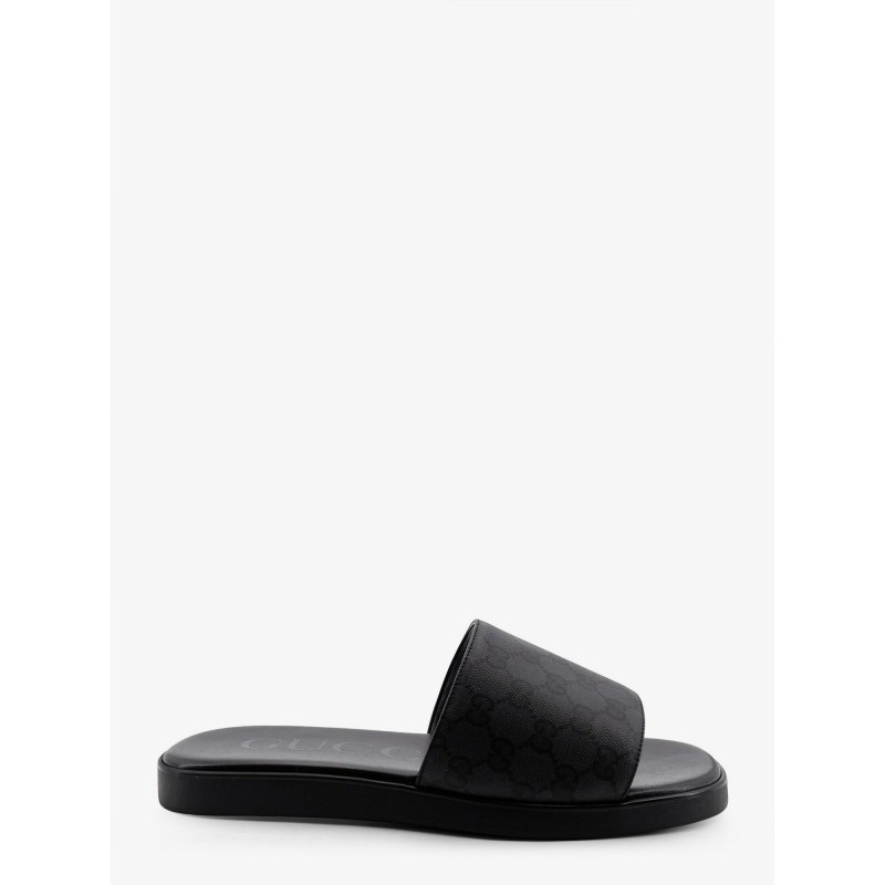 Denim sandals with GG motif