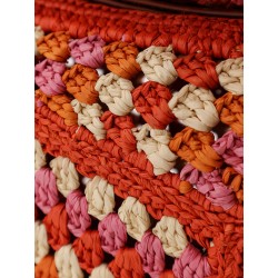 Paula's Ibiza-Puzzle Edge multicolor crochet handbag