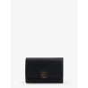 Anagram leather wallet with front logo
