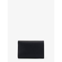 Anagram leather wallet with front logo