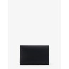 Anagram leather wallet with front logo