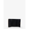 Anagram leather wallet with front logo
