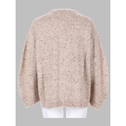MAGLIA IN FILATO BOTTONATO CON LUREX
