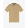 Cotton polo shirt with frontal logo embroidery
