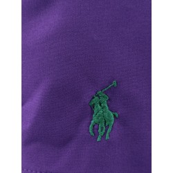 Nylon swim trunks with embroidered logo