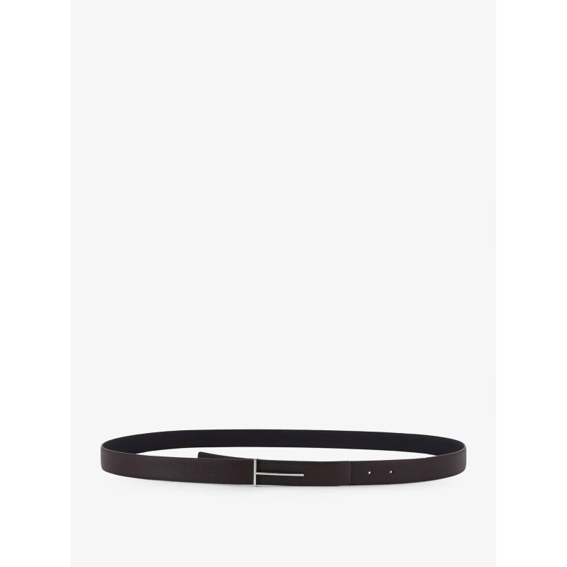 Hammered leather belt