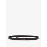 Hammered leather belt