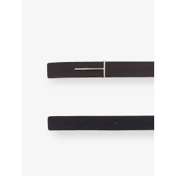 Hammered leather belt