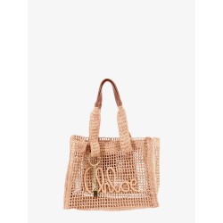 East-West Summer Banana Raffia Shoulder Bag