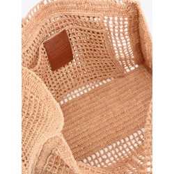 East-West Summer Banana Raffia Shoulder Bag