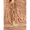 East-West Summer Banana Raffia Shoulder Bag