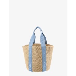 Woody Raffia Shoulder Bag