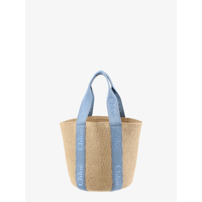 Woody Raffia Shoulder Bag