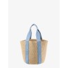 Woody Raffia Shoulder Bag