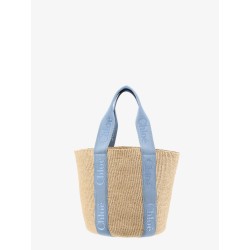 Woody Raffia Shoulder Bag