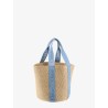 Woody Raffia Shoulder Bag