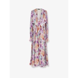 Long dress with multicolor floral print