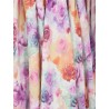 Long dress with multicolor floral print