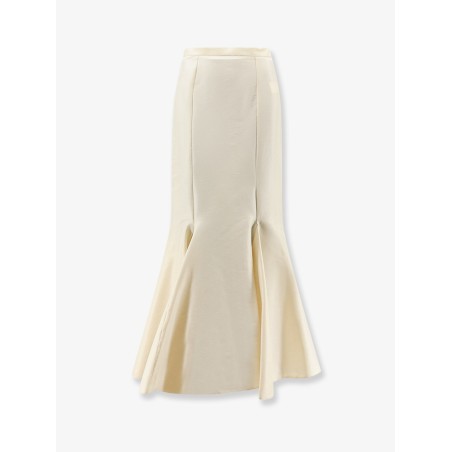 Shantung long skirt
