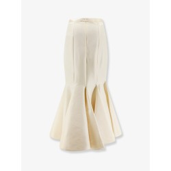 Shantung long skirt