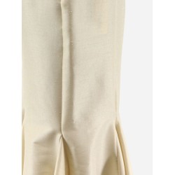 Shantung long skirt