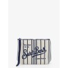 Aline scuba clutch with striped pattern