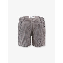 Nylon swim shorts with micro-pattern